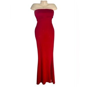 Pretty Little Thing Elegant Red Evening Gown